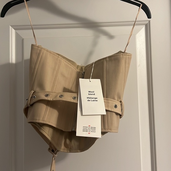 Hm Wool-blend Corset Top with Belt - Picture 7 of 10